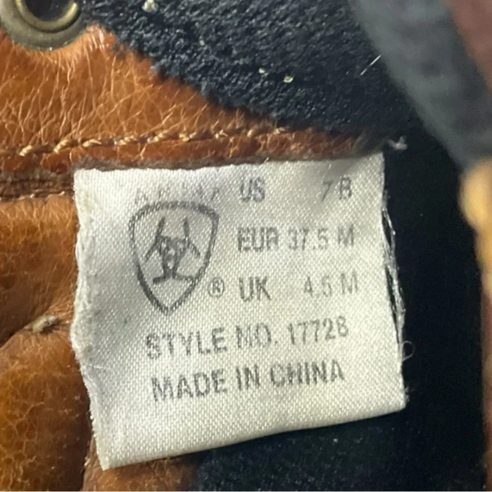🥾 Ariat‎ Women’s Leather Work Boots | Distressed Brown | Size 7B